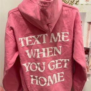 lonely ghost pink hoodie